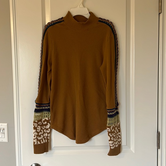 NWOT Free People Sienna Switch It Up Cuff Thermal Top XL - Picture 5 of 13